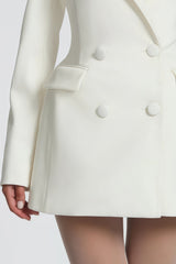 Osanne White Blazer Mini Dress