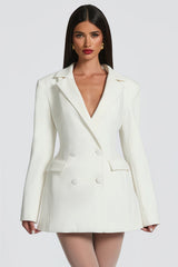 Osanne White Blazer Mini Dress