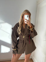 Aubrey Structured Blazer Romper