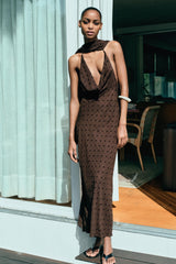 Mara Brown Polka Maxi