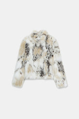 Leopard Faux Fur Jacket