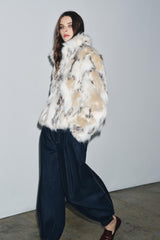 Leopard Faux Fur Jacket