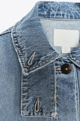 Mara High-Collar Denim Jacket