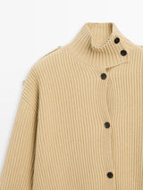 Mila Wool Turtleneck Cardigan
