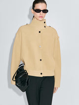 Mila Wool Turtleneck Cardigan