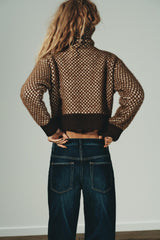 Mara Check Knit Jacket