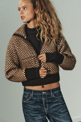 Mara Check Knit Jacket