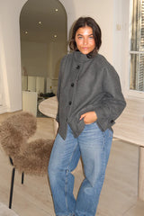 Margot Navy Wool Coat