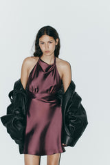 Vierra Satin Mini Dress