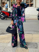 Claudia Velvet Floral Blazer