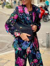 Claudia Velvet Floral Blazer