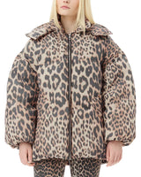 Kiera Leopard Puffer Down Jacket