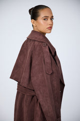 Eeden Suede Trench Coat