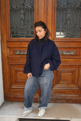 Margot Navy Wool Coat