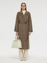 Cashmere Wool Unisex Wrap Coat GOELIA