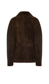 Elena Suede Wrap Jacket