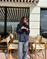 Mara Belted Cropped Trench