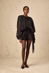 Eugénie ruffled mini dress