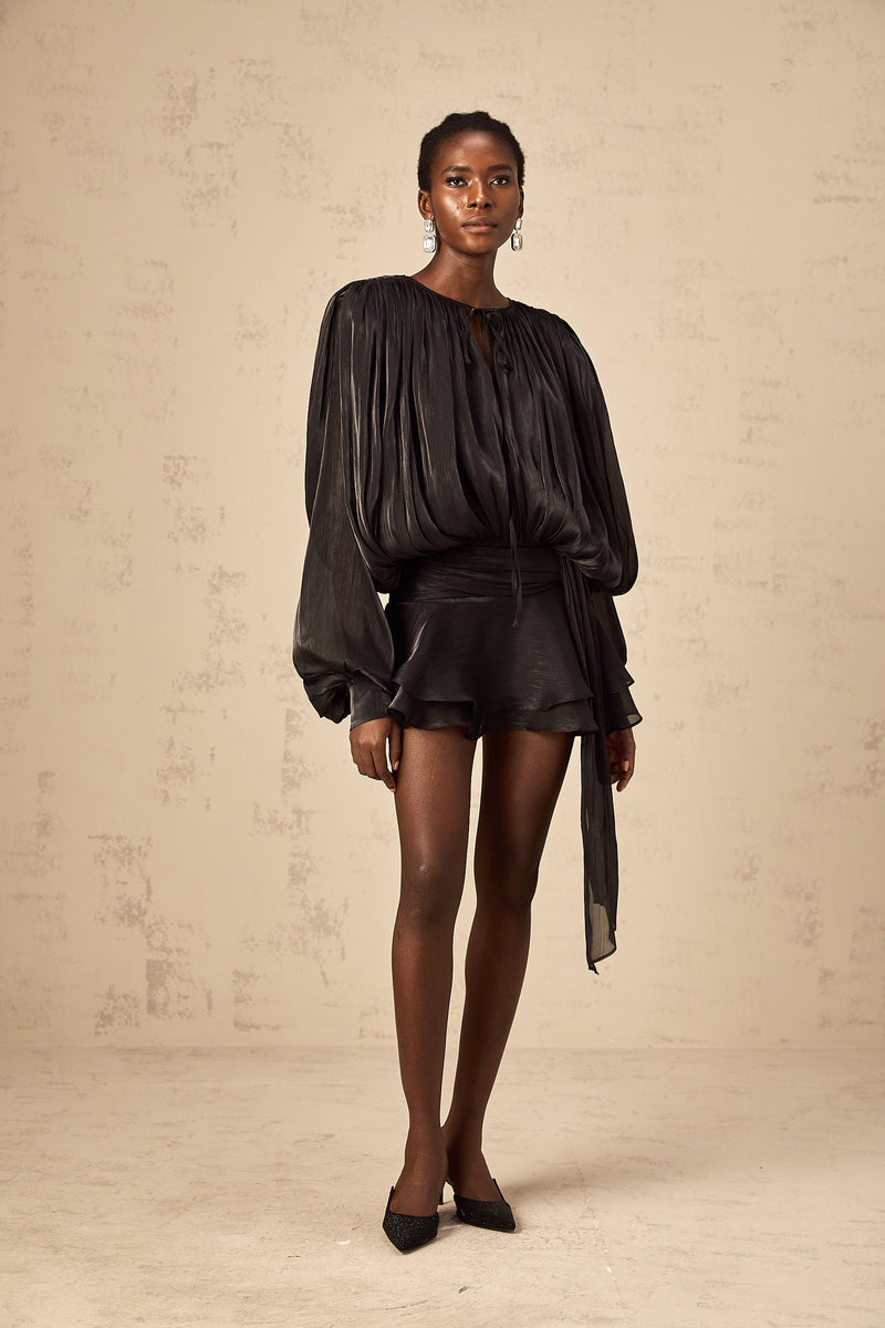Eugénie ruffled mini dress