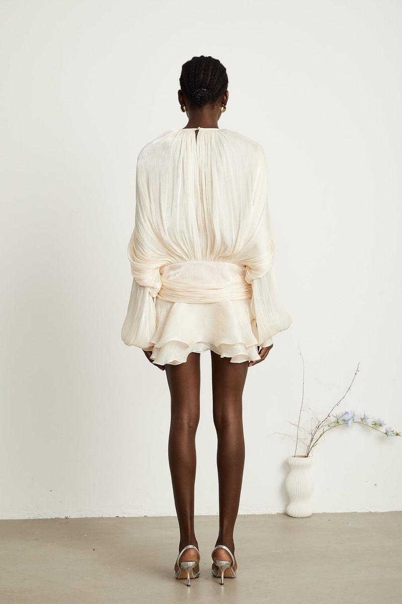 Eugénie ruffled mini dress