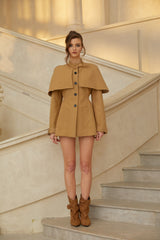 Azzara Cape Trench Mini Dress