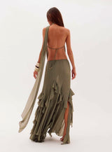 Junie Draped Ruffle Set