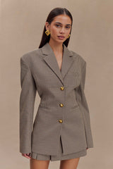 Mila Check Shaped Blazer