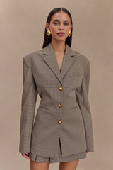 Mila Check Shaped Blazer