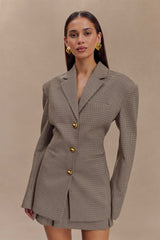 Mila Check Shaped Blazer