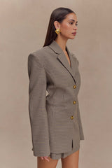 Mila Check Shaped Blazer