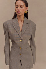 Mila Check Shaped Blazer