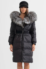 Isabelle Fur-Trim Puffer Coat