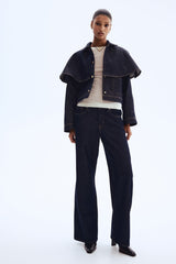 Harper Denim Cape Jacket
