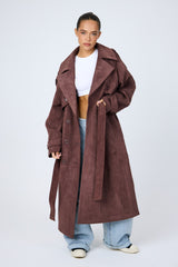 Eeden Suede Trench Coat