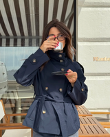 Mara Belted Cropped Trench