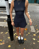 Maya Polka Mini Dress