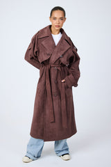 Eeden Suede Trench Coat