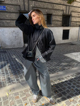 Margot Navy Wool Coat