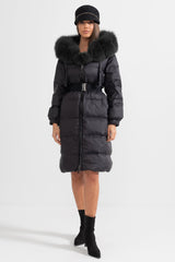 Isabelle Fur-Trim Puffer Coat