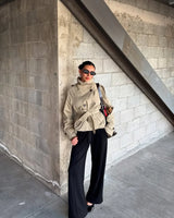 Mara Belted Cropped Trench