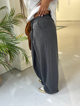 Bennie Asymmetric Wide-Leg Pants