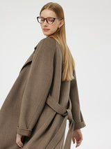 Cashmere Wool Unisex Wrap Coat GOELIA