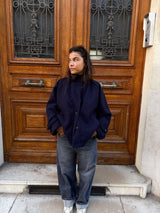 Margot Navy Wool Coat