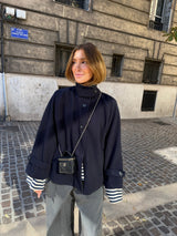 Margot Navy Wool Coat