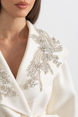 Elodie Embellished Cashmere Coat