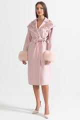 Elodie Embellished Cashmere Coat