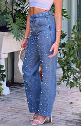 Elena Pearl Stud Jeans