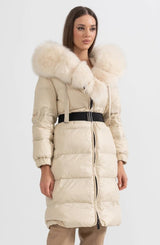 Isabelle Fur-Trim Puffer Coat