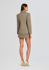 Lidia Plaid Tailored Blazer