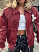 Elena Oversized Rouge Jacket